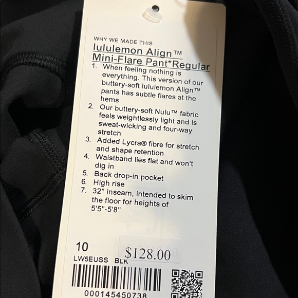Lululemon Align HR MIni -Flare Leggings 32” Black 6,8,10,12 & 14 NWT - Picture 10 of 14